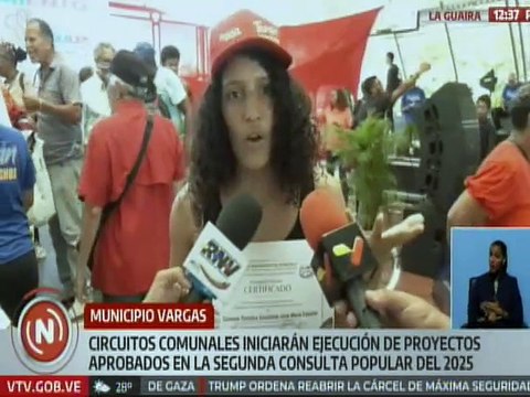 La Guaira | Poder popular recibe financiamiento para proyectos aprobados en la Consulta