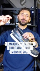 3 marques de chaussures bateaux pour moins de 200€ 👞