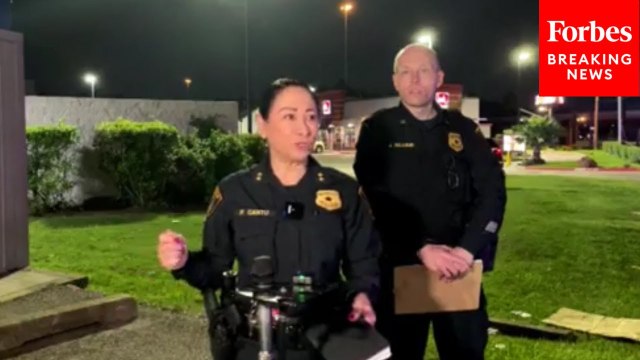 Houston Police Department Holds Press Briefing After Shooting Leaves One Dead, 14 Injured