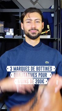 3 marques de bottines pour moins de 200€ 👞