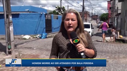 Homem morre ao ser atingido por bala perdida