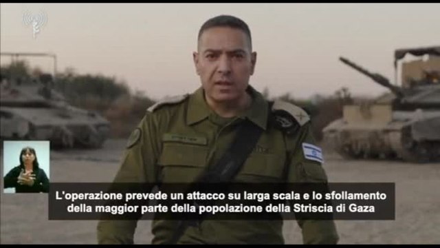 Israele: la maggior parte degli abitanti di Gaza saranno sfollati