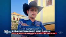 Peão é executado no meio da rua por dupla de moto