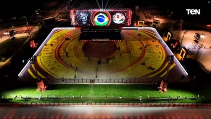 الرئيس السيسي يشهد عرض أعلام الدول المشاركة في بطولة العالم العسكرية للفروسية