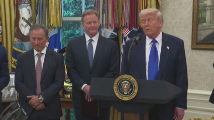 TRUMP praises new commanders stadium: 'it's going to be beautiful for everybody!'"