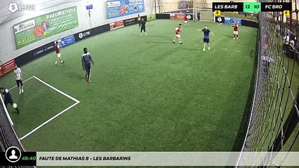 Faute de Mathias B - Les Barbarins