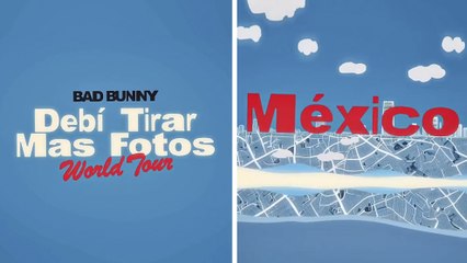 Bad Bunny anuncia su gira mundial ''Debí tirar más fotos World Tour'' que pasará por México
