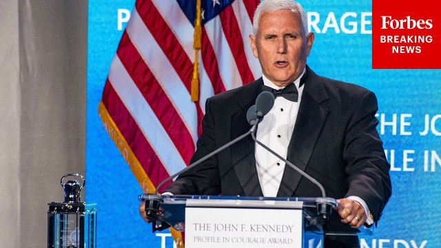 Mike Pence Receives JFK Profile In Courage Award In Boston, Massachusetts