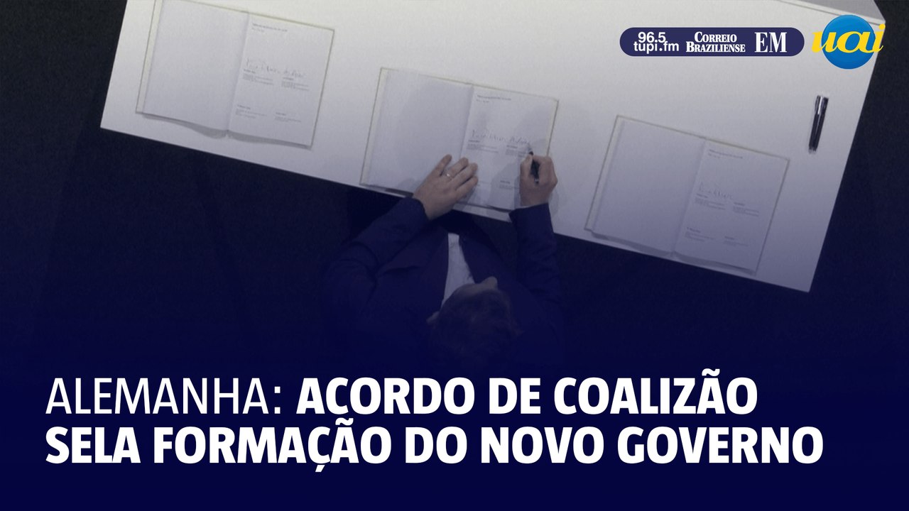 Conservadores e social-democratas assinam acordo de coalizão de governo na Alemanha
