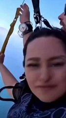 Amazing Sonakshi Sinha Skydiving Stunning Bollywood Scene