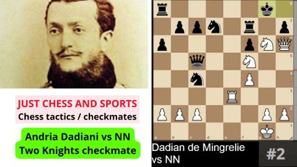Chess tactics and checkmates by Knights and Bishops