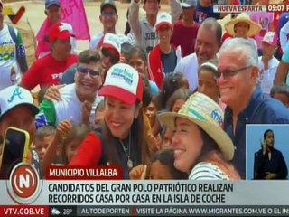 Habitantes de Nueva Esparta manifiestan su apoyo a los candidatos del GPPSB