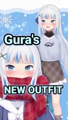 Gura's Pokedance Movement With Her New Winter Outfit is Just So Cute and Cozy! [Hololive   Gura]