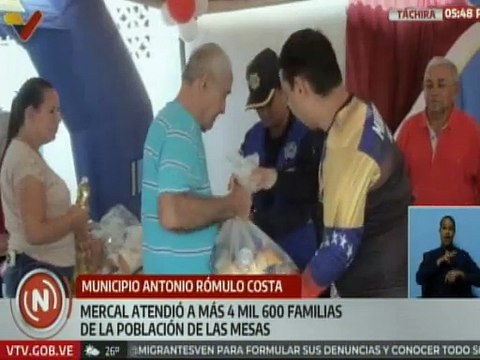 4 mil 600 familias tachirenses adquirieron alimentos de la cesta básica a precios asequibles