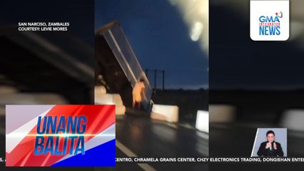 Truck, muntik mahulog mula sa Macolcol Bridge | Unang Balita