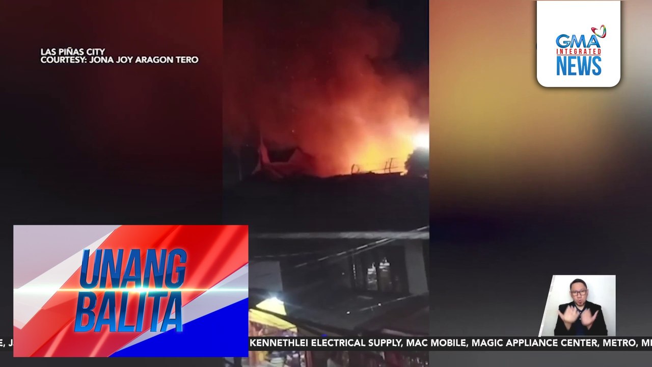 Mahigit 20 bahay sa Brgy. Manuyo Uno, apektado ng sunog; ilang residente, sugatan matapos tumalon mula sa bubong | Unang Balita