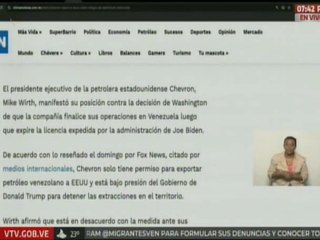 Presidente Maduro a Chevron: "Estamos listos para seguir trabajando"