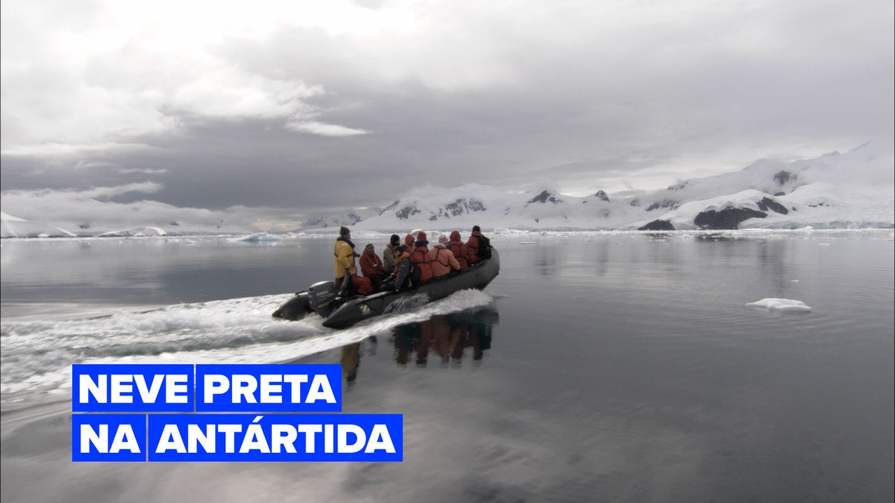 A Antártida está ficando preta