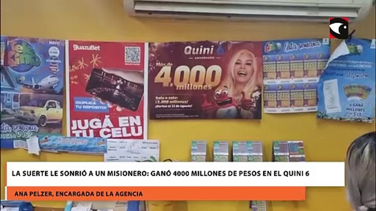 La suerte le sonrió a un misionero: ganó 4 mil millones de pesos en el Quini 6