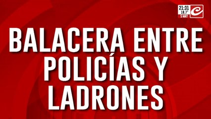 Entradera, tiroteo y persecución: imágenes exclusivas