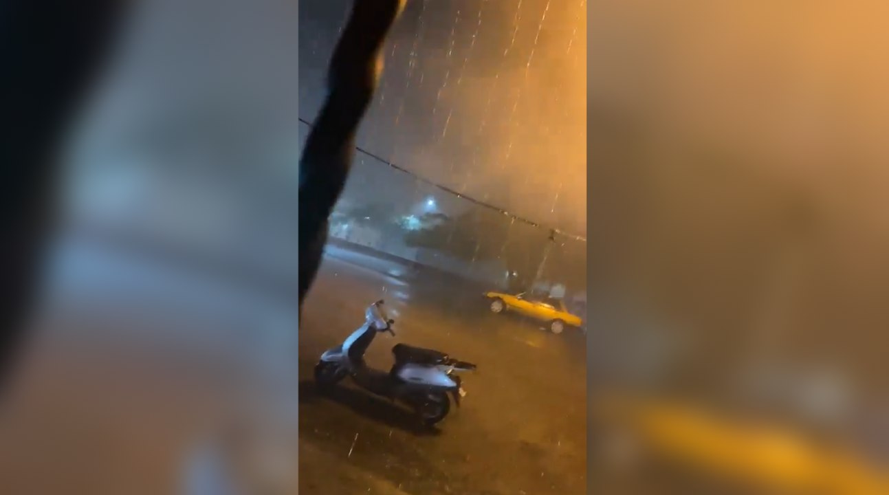 Fuertes lluvias con tormentas eléctricas y granizadas en Puerto Plata