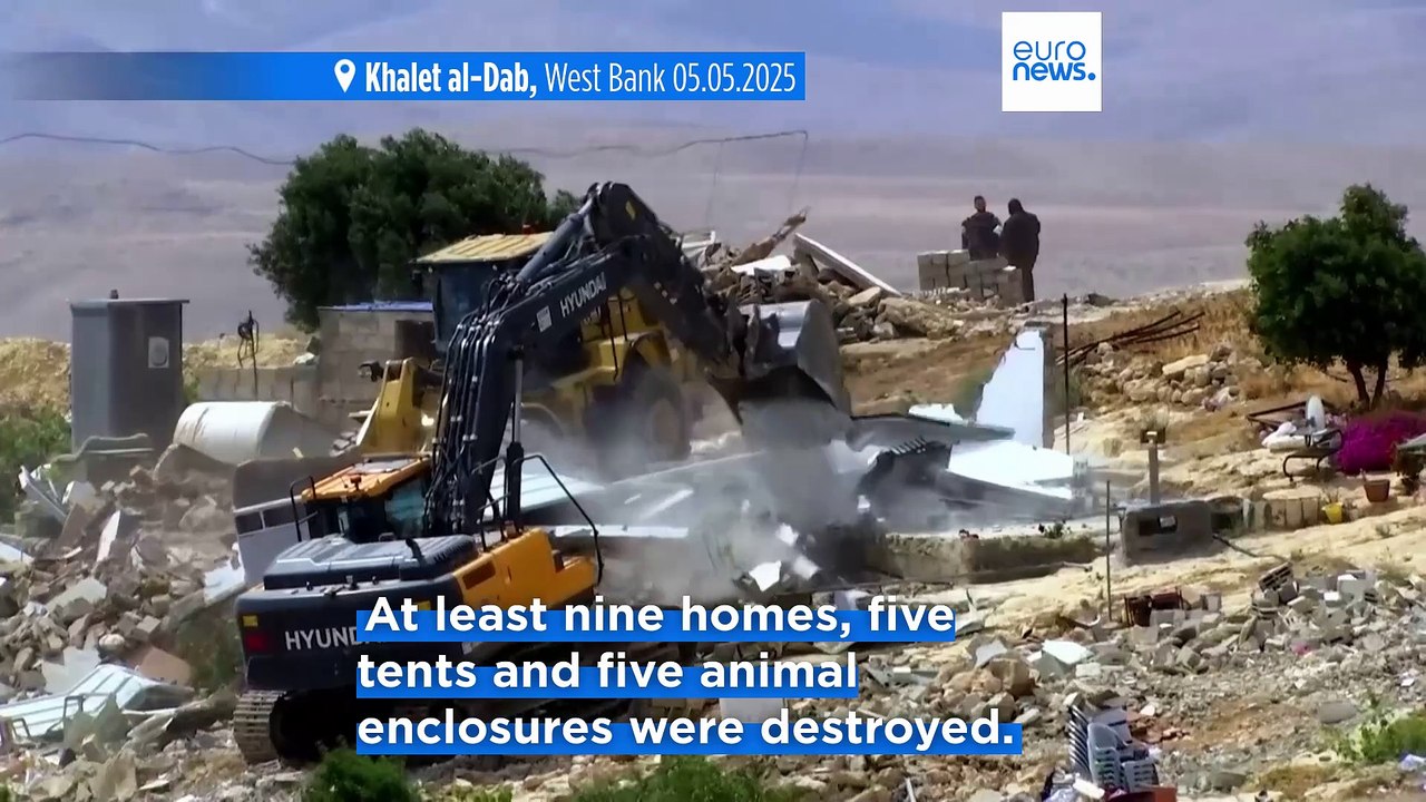Israeli bulldozers demolish most of a West Bank Bedouin hamlet ...