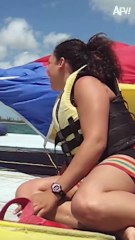 164. That thing came out of nowhere! #shorts #boat #parachute #fail