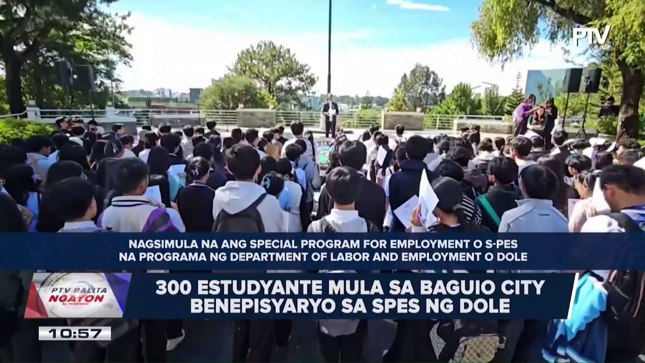 300 estudyante mula sa Baguio City, benepisyaryo sa SPES ng DOLE