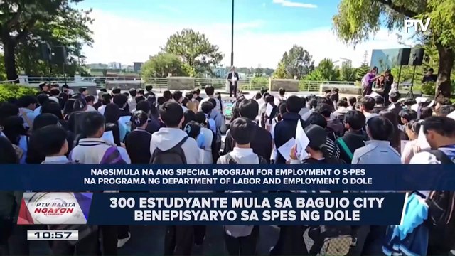 300 estudyante mula sa Baguio City, benepisyaryo sa SPES ng DOLE