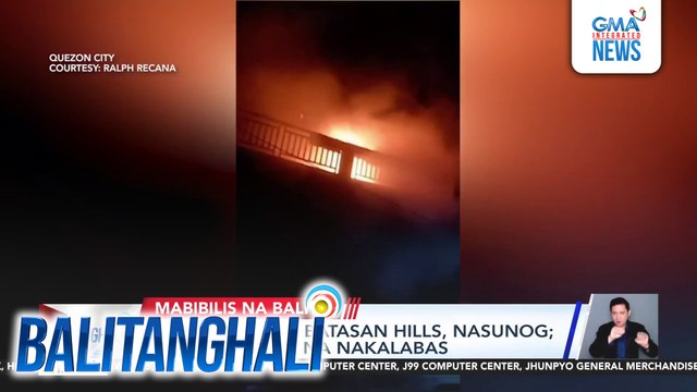 Bahay sa Brgy. Batasan Hills, nasunog; pamilya, ligtas na nakalabas | Balitanghali