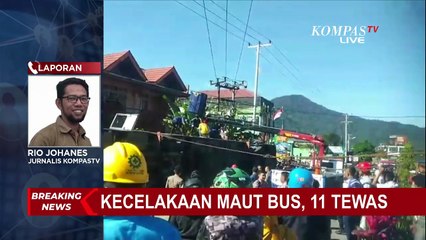 BREAKING NEWS! Kecelakaan Bus di Sumatera Barat, 12 Orang Meninggal Dunia