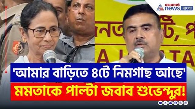 'আমার বাড়িতে ৪ টে নিম গাছ আছে...' পাল্টা মমতাকে কি বললেন শুভেন্দু? দেখুন | Suvendu Adhikari | Mamata