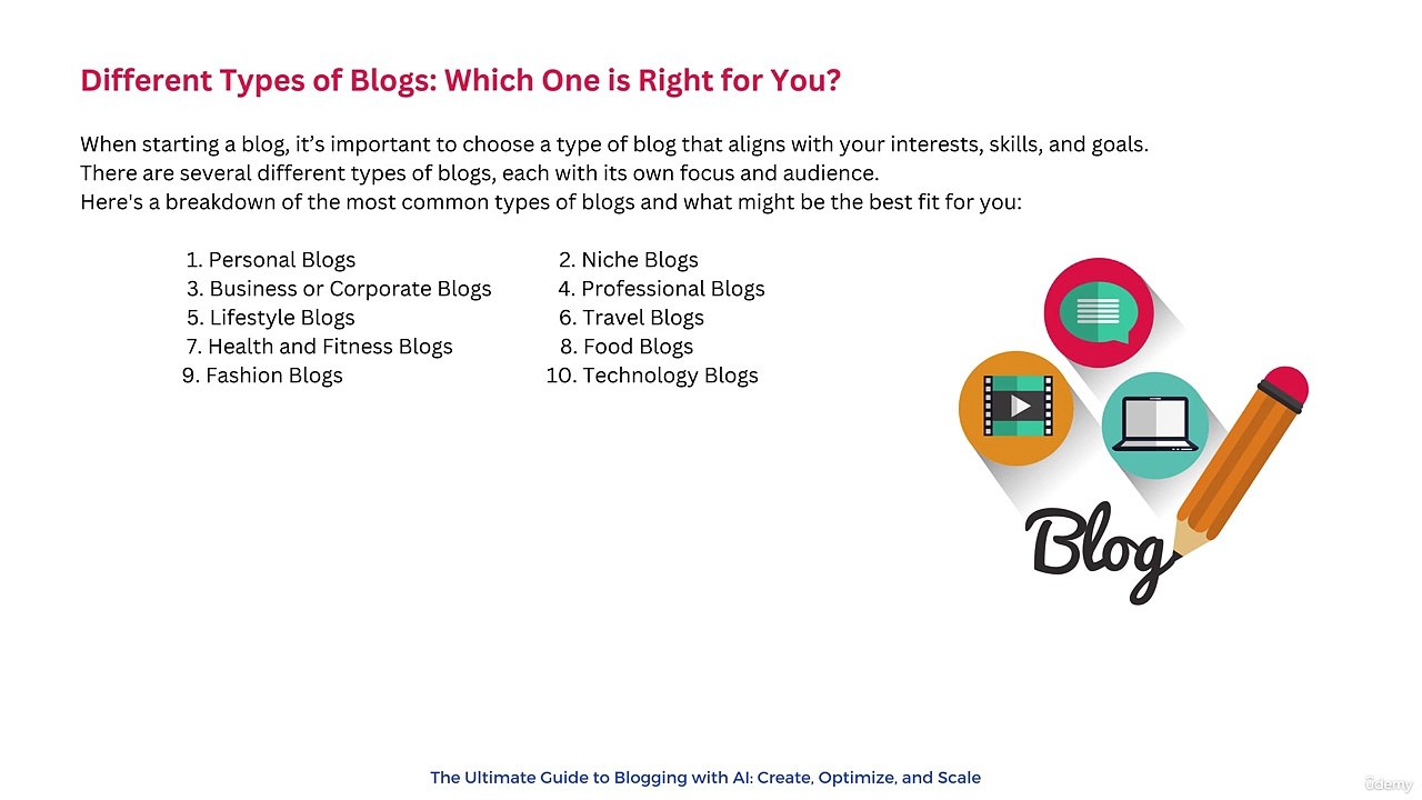 Types of Blogs in 2025 – Which Blog Should You Start? | Blogging Course for Beginners