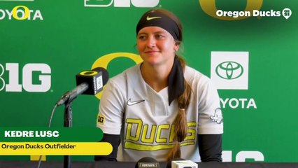 Oregon Ducks Outfielder Kedre Luschar Reflects on Senior Day, Big Ten Championship
