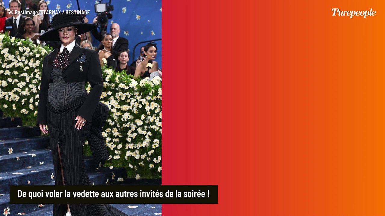 Rihanna est enceinte de son 3e enfant avec ASAP Rocky ! Elle officialise dans un costume déconstruit au gala du Met