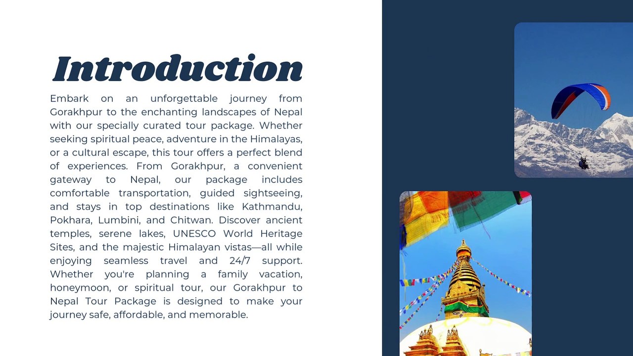 Gorakhpur to Nepal Tour Package 6 nights 7 days