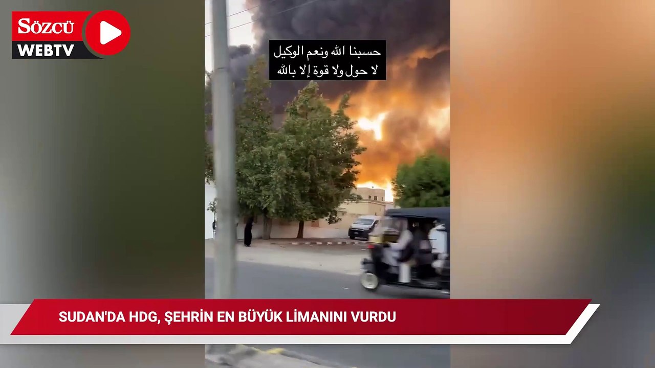 Sudan'da HDG, şehrin en büyük limanını vurdu