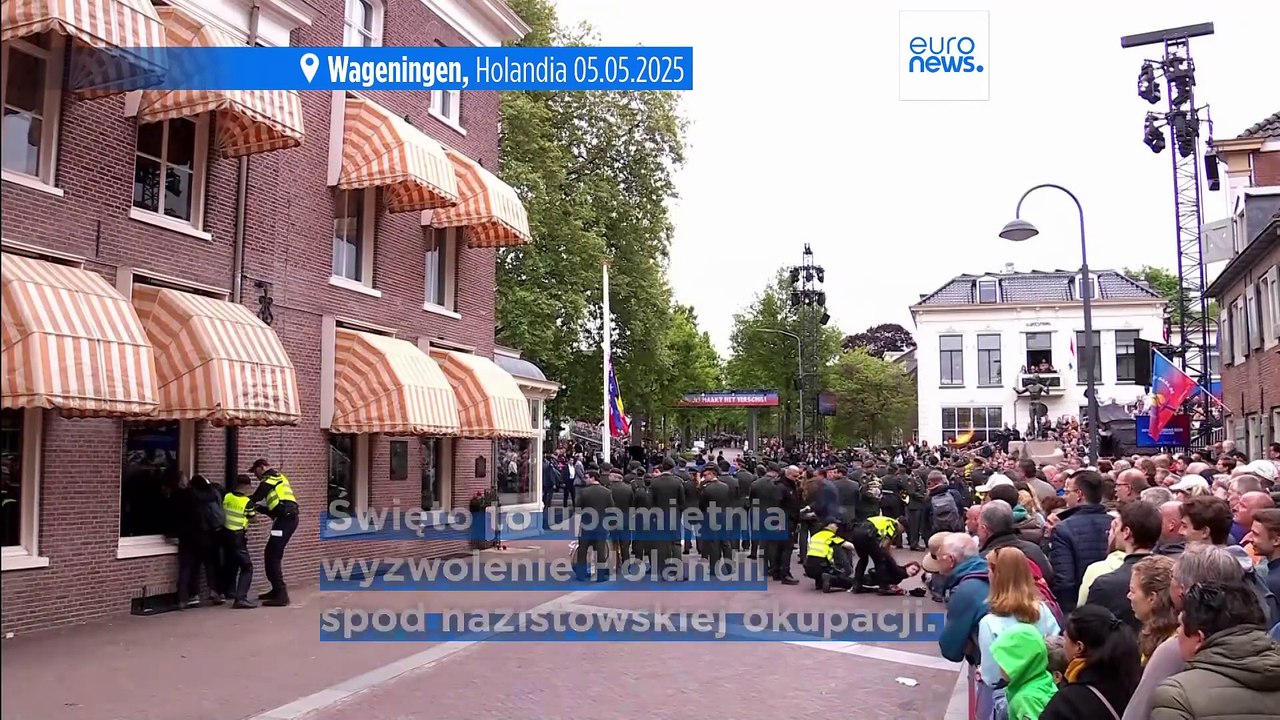 Propalestyńskie protesty podczas obchodów Dnia Wyzwolenia Narodowego w Holandii