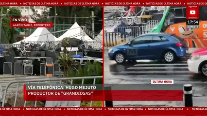 Escenario de la GAM colapsó después de la prueba de sonido, afirma el productor Hugo Mejuto