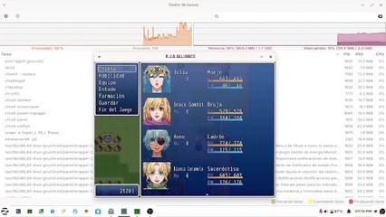 Probando mi juego de rpg maker en el intel celeron 2gb ram LINUX Español #2 - RJ ANDA #rpgmakervxace