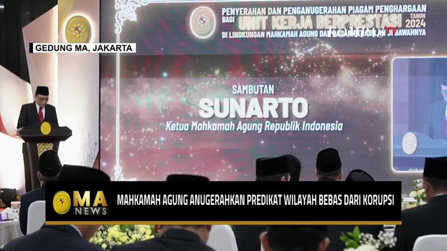 Mahkamah Agung Beri Apresiasi Satuan Kerja di Lingkungan Peradilan - MA NEWS