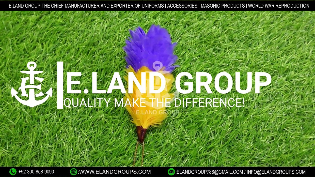 Hackles Plumes, Military Hackles & Plumes, Army Hackle Suppliers, Feather Hackle Band Plums Supplier