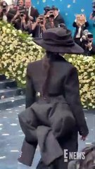 Rihanna reveló su embarazo en la Met Gala 2025 con un look imponente