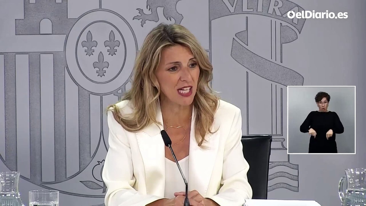 Yolanda Díaz anuncia la aprobación de la reducción de la jornada laboral: "Hoy ayudamos a que la gente sea un poco más feliz"