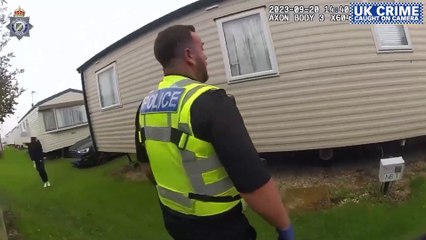 Police Raid Drug Gang's Caravan 🚓: Taser Arrest Caught on Camera