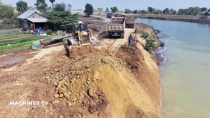 🚧 Nouvelle mise à jour : Construction incroyable de route latérale avec bulldozer