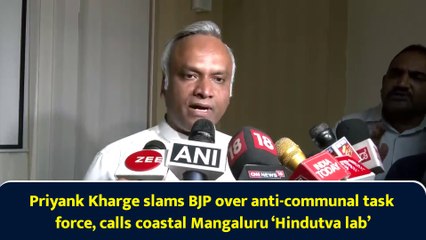 Priyank Kharge slams BJP over anti-communal task force, calls coastal Mangaluru ‘Hindutva lab’