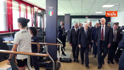 Mattarella visita il Centro di preparazione olimpica Giulio Onesti del Coni