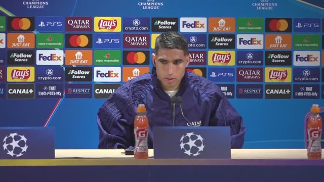 Rueda de prensa de Achraf Hakimi, previa PSG vs. Arsenal de Champions League