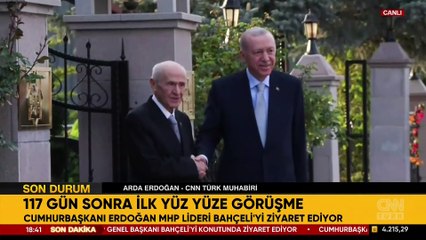SON DAKİKA! Cumhurbaşkanı Erdoğan, Devlet Bahçeli ile görüştü
